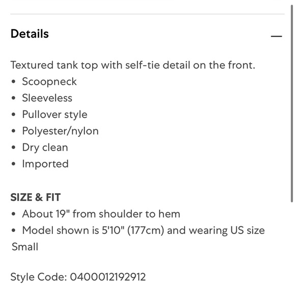 Alice + Olivia Tie-Front Tank Top - Picture 3 of 8